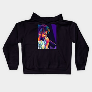 J Cole wpap pop art Kids Hoodie